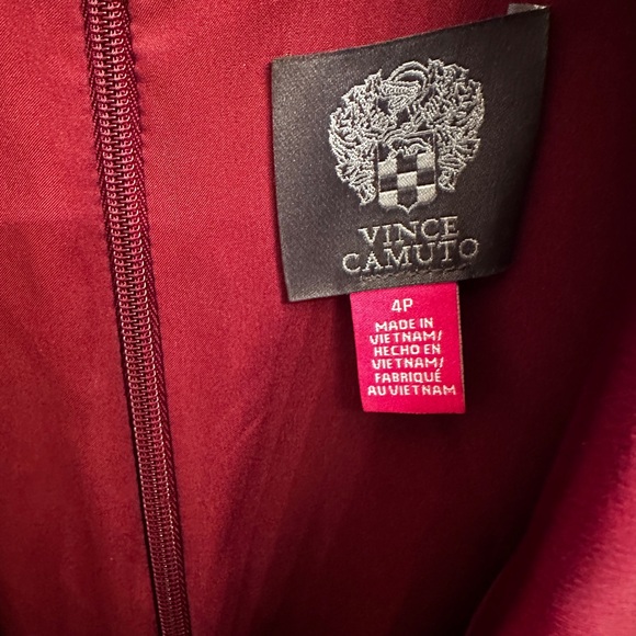 Elegant Burgundy Wrap Dress - Picture 8 of 8